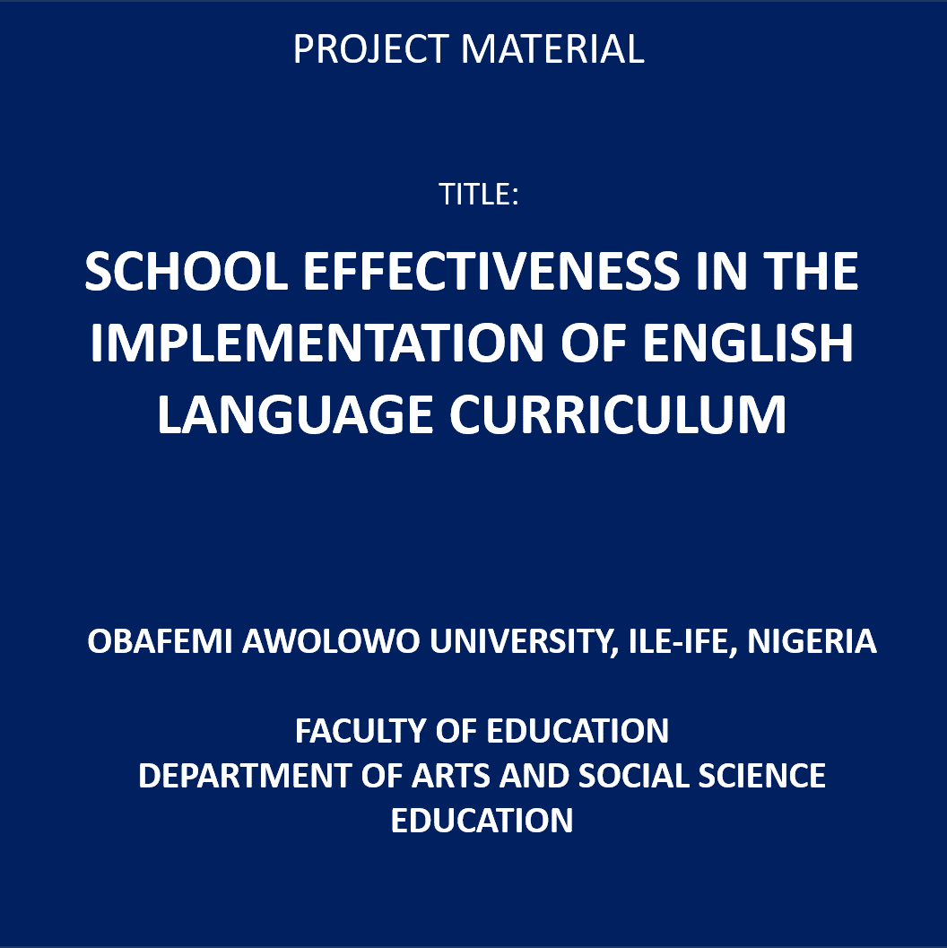 Curriculum　School　Effectiveness　Implementation　in　Language　the　of　English　Booklab24