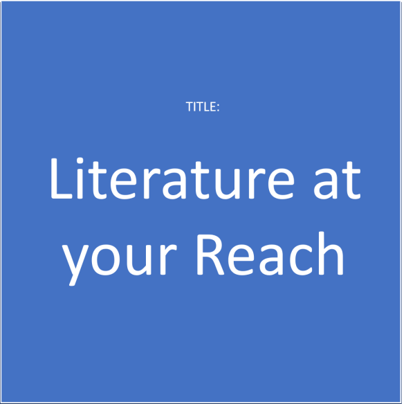 Literature at your reach