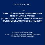 IMPACT OF ACCOUNTING INFORMATION ON DECISION MAKING PROCESS