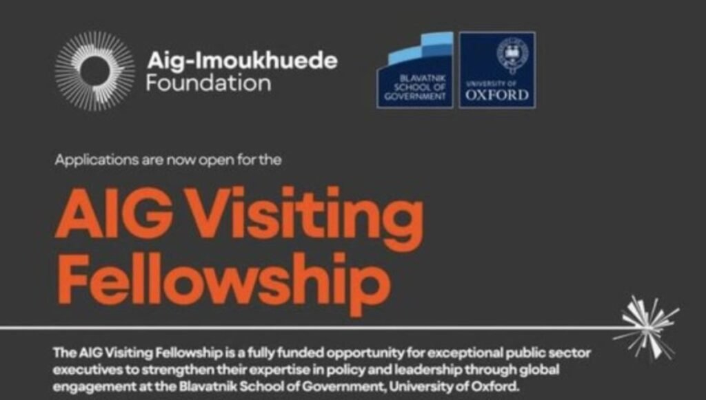 University of Oxford AIG Fellowship 2026 for Nigerians | Fully Funded Leadership Programme